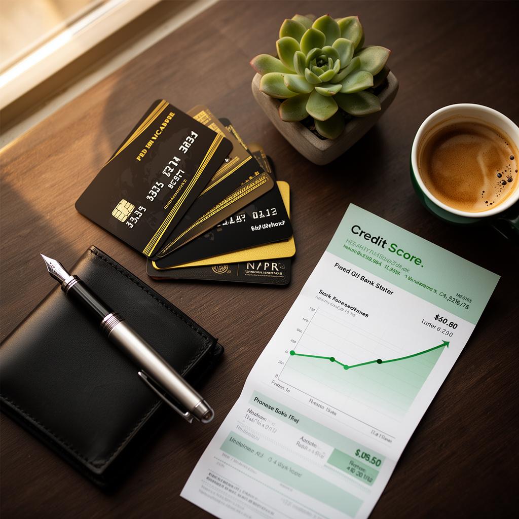 Confident business professional reviewing financial growth